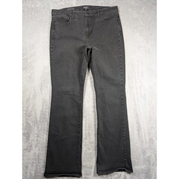 NYDJ Denim - NYDJ Barbara Bootcut Jeans Womens Size 14 Charcoal Wash High Rise Shaping Sculpt